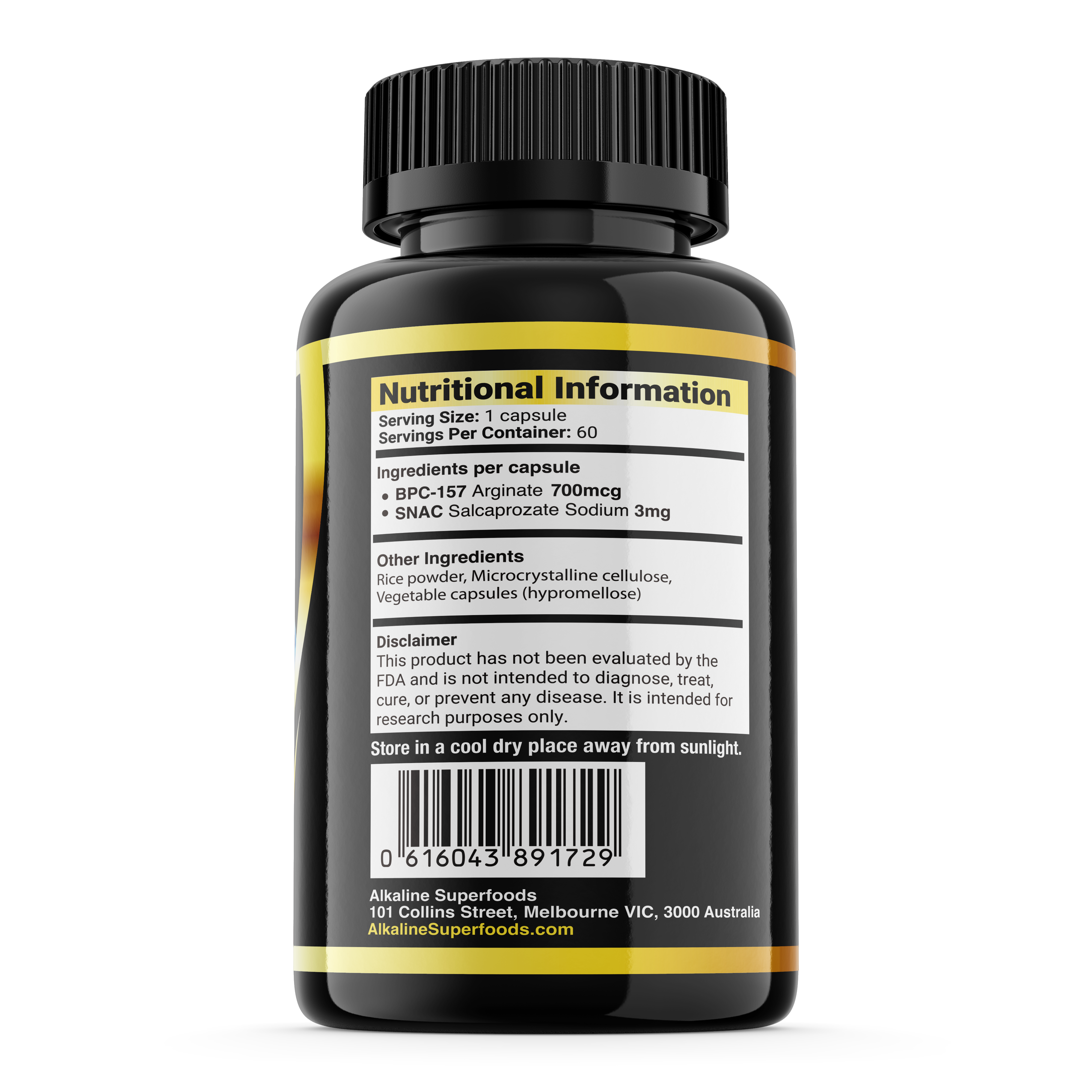 BPC 157 Capsules | Muscle Recovery Support Alkaline Superfoods BPC 157 Capsules | Muscle Recovery Support Alkaline Superfoods